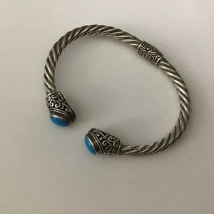 STERLING TURQUOISE CUFF BRACELET Bali